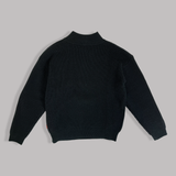 "N"로고 반 지퍼 니트