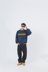 WudgeBoy logo nylon stadium jumper