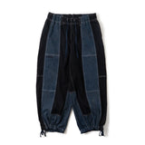 switching balloon denim pants