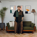 Patchwork military shirt【AZR-BL-0001-019】