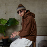 distressed loose hoodie