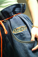 9090 Techno氣球牛仔褲