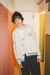 "N" Logo Stitch Cardigan