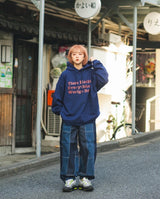 switching balloon denim pants