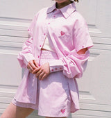 2WAY COLOR SHIRT SETUP【AZR-HTH-0001-016】