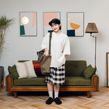 Wide loose kanoko polo shirt 【AZR-BALLSY-22SS-AC】