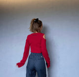 HTH original open shoulder tops