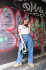 "NOPEGIRL" Signature Ringer T Shirt