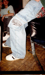 9090 x厘米縫線貨運牛仔布