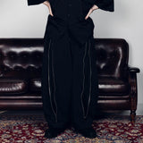 Wide Zip Balloon Nylon Pants【AZR-BL-0001-010】