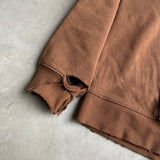 distressed loose hoodie