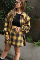 RAISED CHECK SHORT PANTS【AZR-HTH-0001-037】