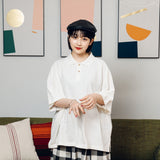 Wide loose kanoko polo shirt 【AZR-BALLSY-22SS-AC】