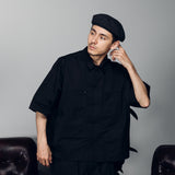 Military-like China shirt 【AZR-BL-0001-017】