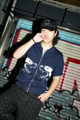studentapathy dog logo knit polo 【AZR-SA-0001-23】