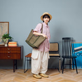 Military Fatigue Striped Shirt【AZR-BL-0001-021】