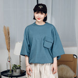 Military wrap pocket drawcord T-shirt 【AZR-BALLSY-22SS-AA】