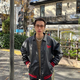 合成皮革體育場外套