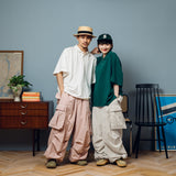 Military Drawcord Tuck Cargo Pants 【AZR-BL-0001-001】