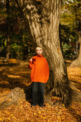 cable turtleneck knit