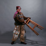 Shaggy Knit Docking Check Outer