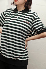 뿌리 덮개 국경 니트 폴로