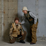 사냥 퀼트 패딩 조끼