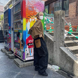 Color Pocket Denim Pants