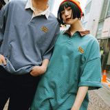 9090條紋polo襯衫
