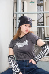 "NOPEGIRL" Signature Ringer T Shirt