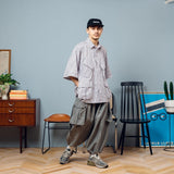 Wide balloon summer cargo pants【AZR-BL-0001-026】