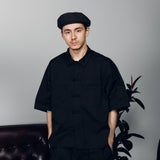 Military-like China shirt 【AZR-BL-0001-017】