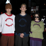 student apathy circle logo knit 【SA0181】