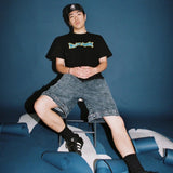 studentapathy denim half pants【SA0157】