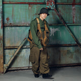 Military Drawcord Tuck Cargo Pants 【AZRーblー0001ー01 】