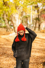 cable turtleneck knit