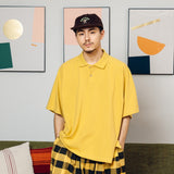 Wide loose kanoko polo shirt 【AZR-BALLSY-22SS-AC】