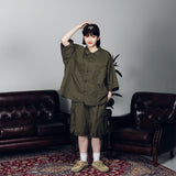 Military-like China shirt 【AZR-BL-0001-017】