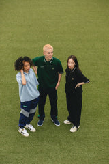 “ B”徽章針織polo襯衫