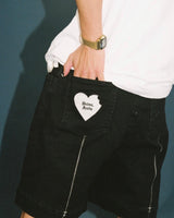 studentapathy denim half pants【SA0157】