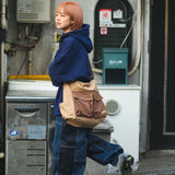 double pocket shoulder bag