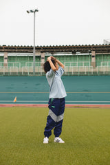 “ B”徽章針織polo襯衫