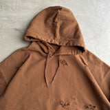 distressed loose hoodie