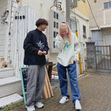 YS 나비 로고 하프 ZIP 니트