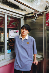 9090條紋polo襯衫