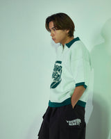 9090 X年輕歌曲針織polo卹