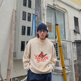 YS 나비 로고 하프 ZIP 니트