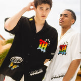 MSB補丁設計短袖襯衫