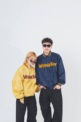 WudgeBoy logo nylon stadium jumper