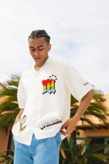 MSB補丁設計短袖襯衫